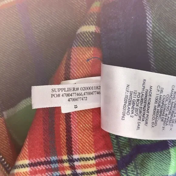 Vintage Chaps Zip Up Flannel Shirt Womens Large Colorful Plaid Top - Picture 8 of 8